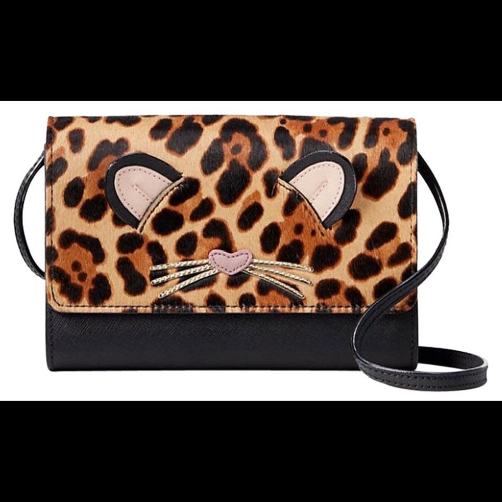 Kate Spade Leopard Cat Crossbody